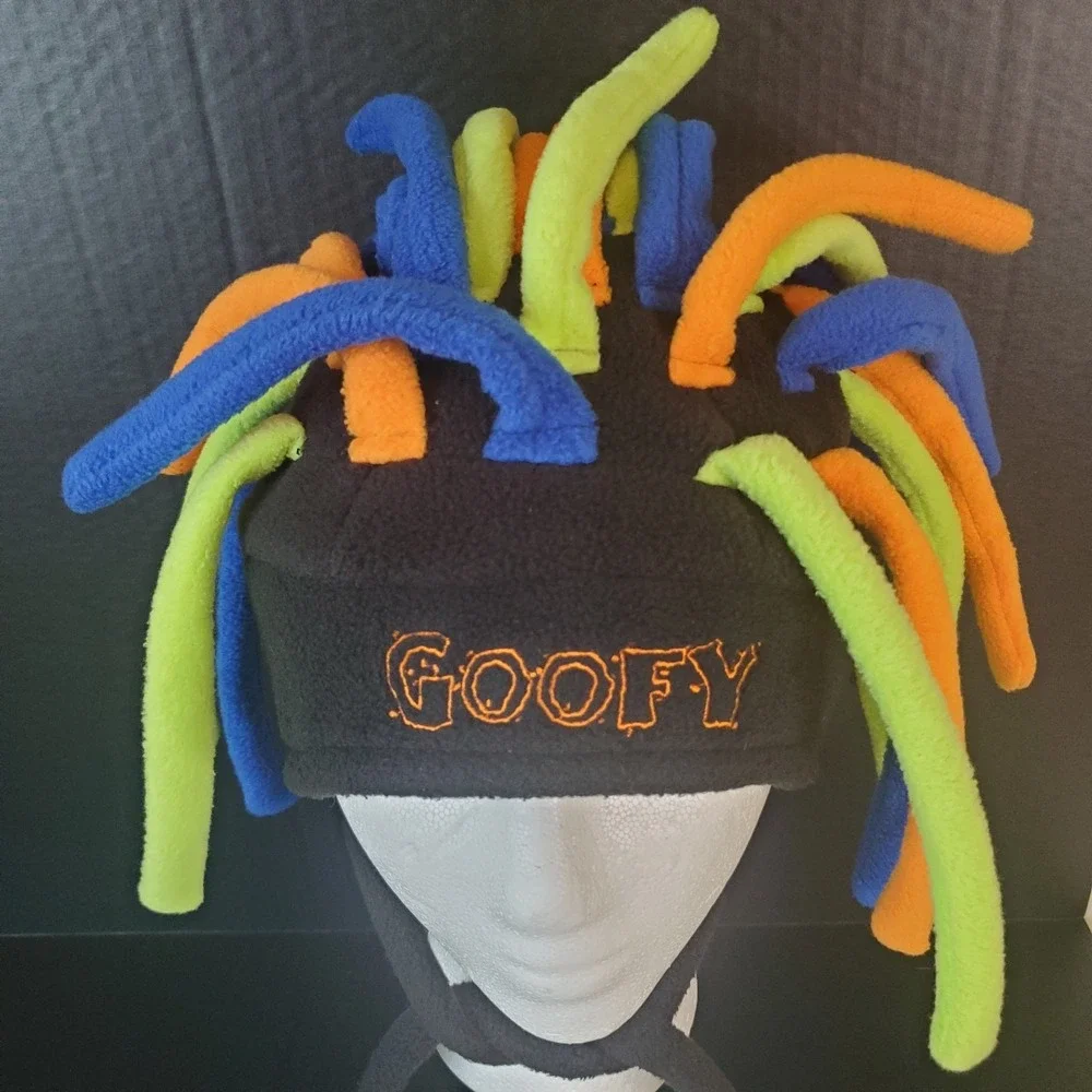 Disneyland Resort Goofy Noodle‎ Hair Dreadlocks Fleece Costume Hat - Adult OSFM
